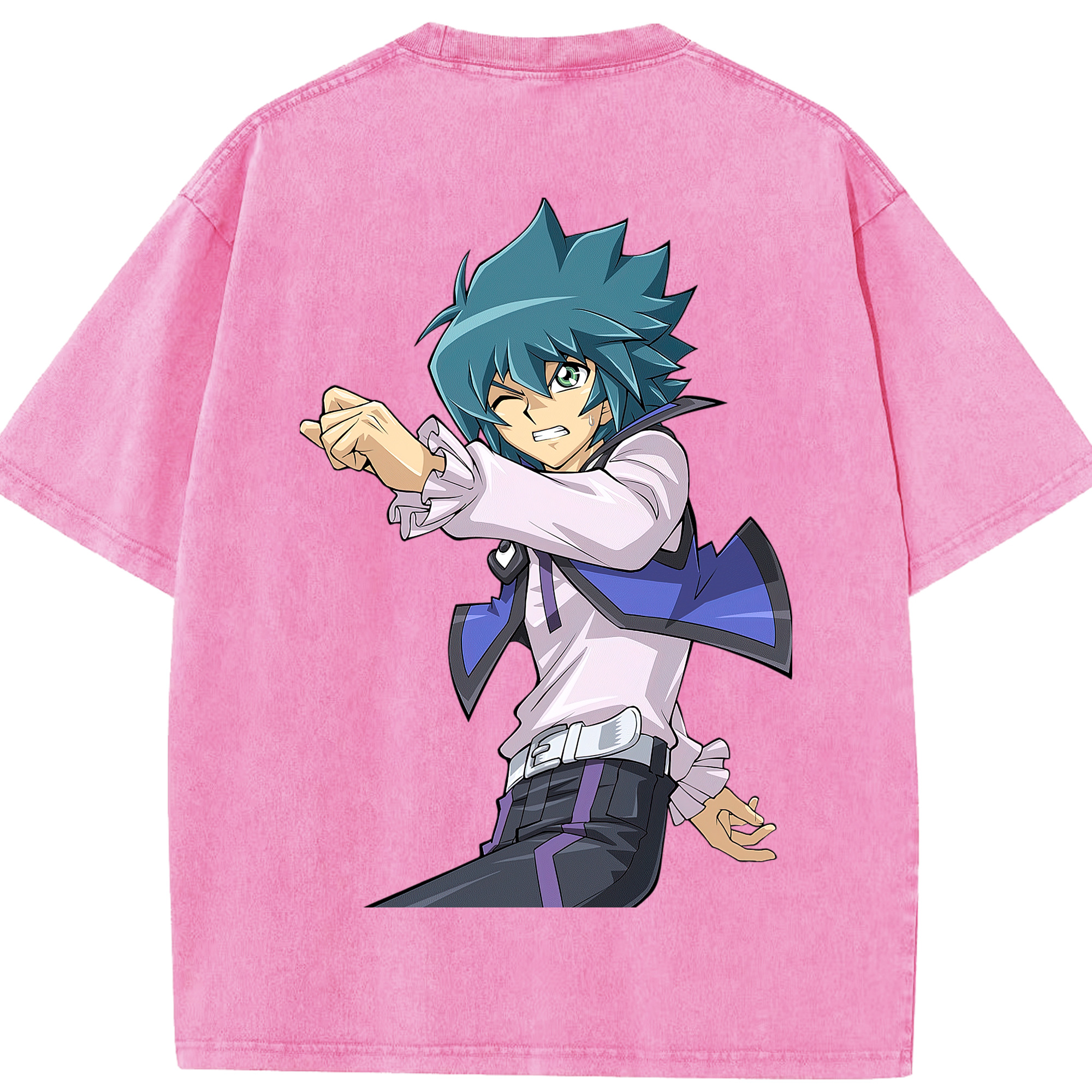 （画像用） 遊☆戯☆王 Yu-Gi-Oh! 綿100% ヴィンテージ風 半袖Tシャツ（背面プリント）